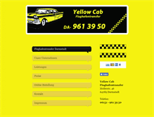 Tablet Screenshot of das-yellowcab.de